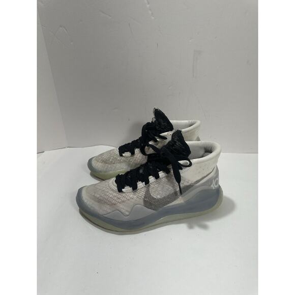 Nike KD 12 TB Wolf Wh/Bl Glow In Dark CN9518-100 Shoes Mens Kevin Durant Sz‎ 6.5 - Picture 1 of 12